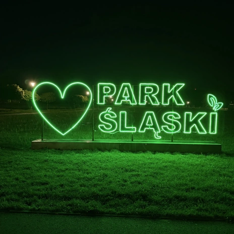 neon w parku śląskim