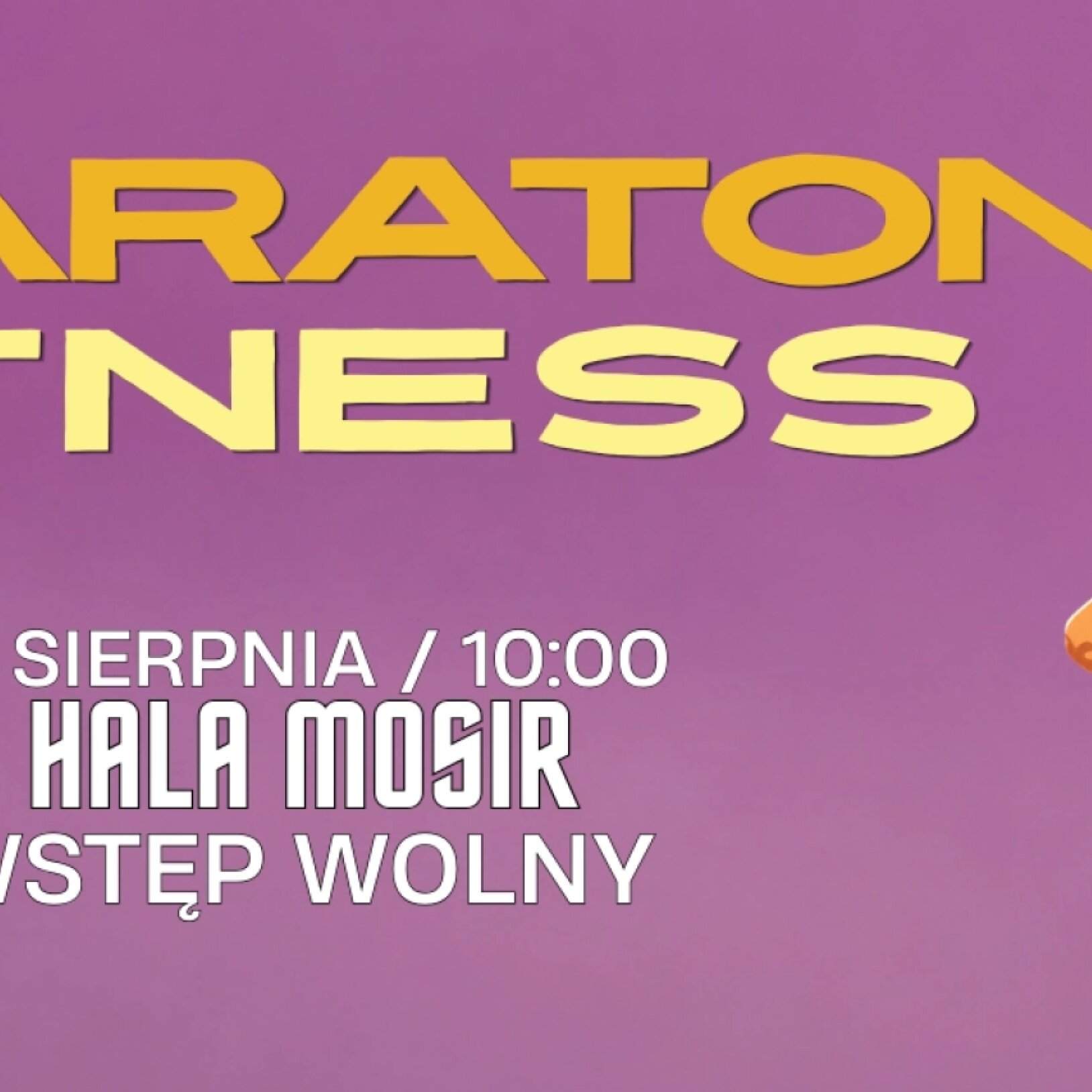 plakat zajęć fitness