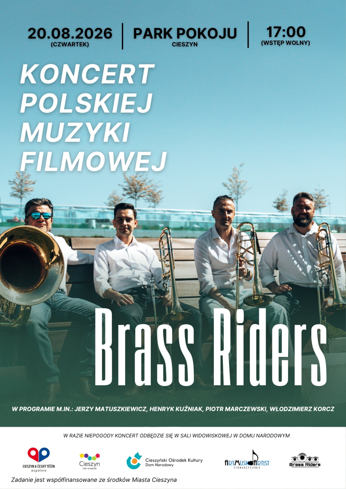 plakat koncertu Brass Riders