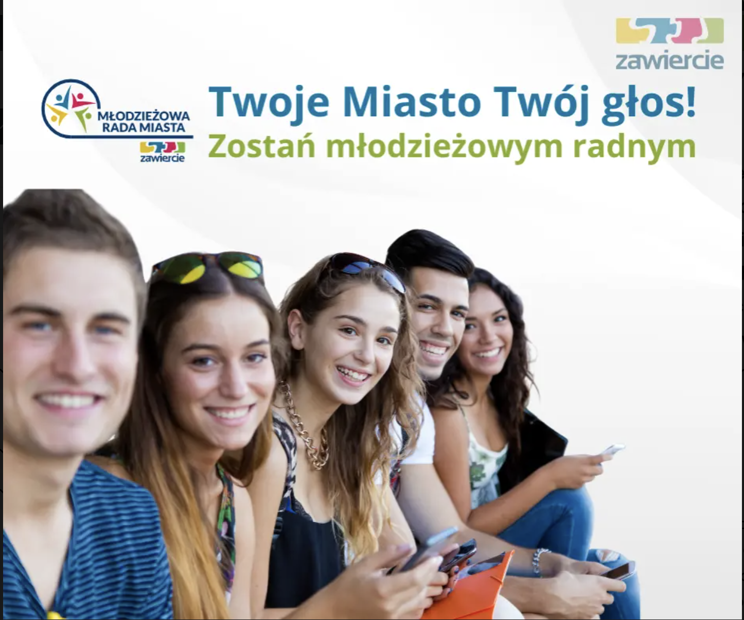 Plakat promujący młodzieżową radę miasta