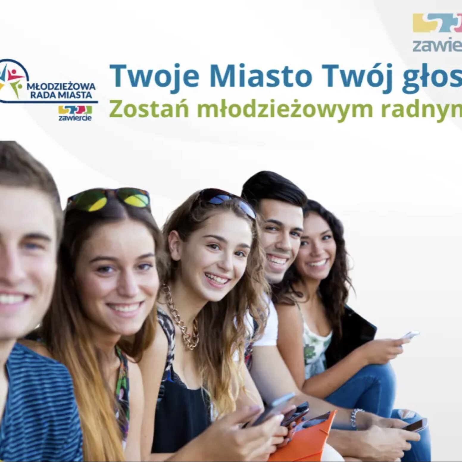 Plakat promujący młodzieżową radę miasta