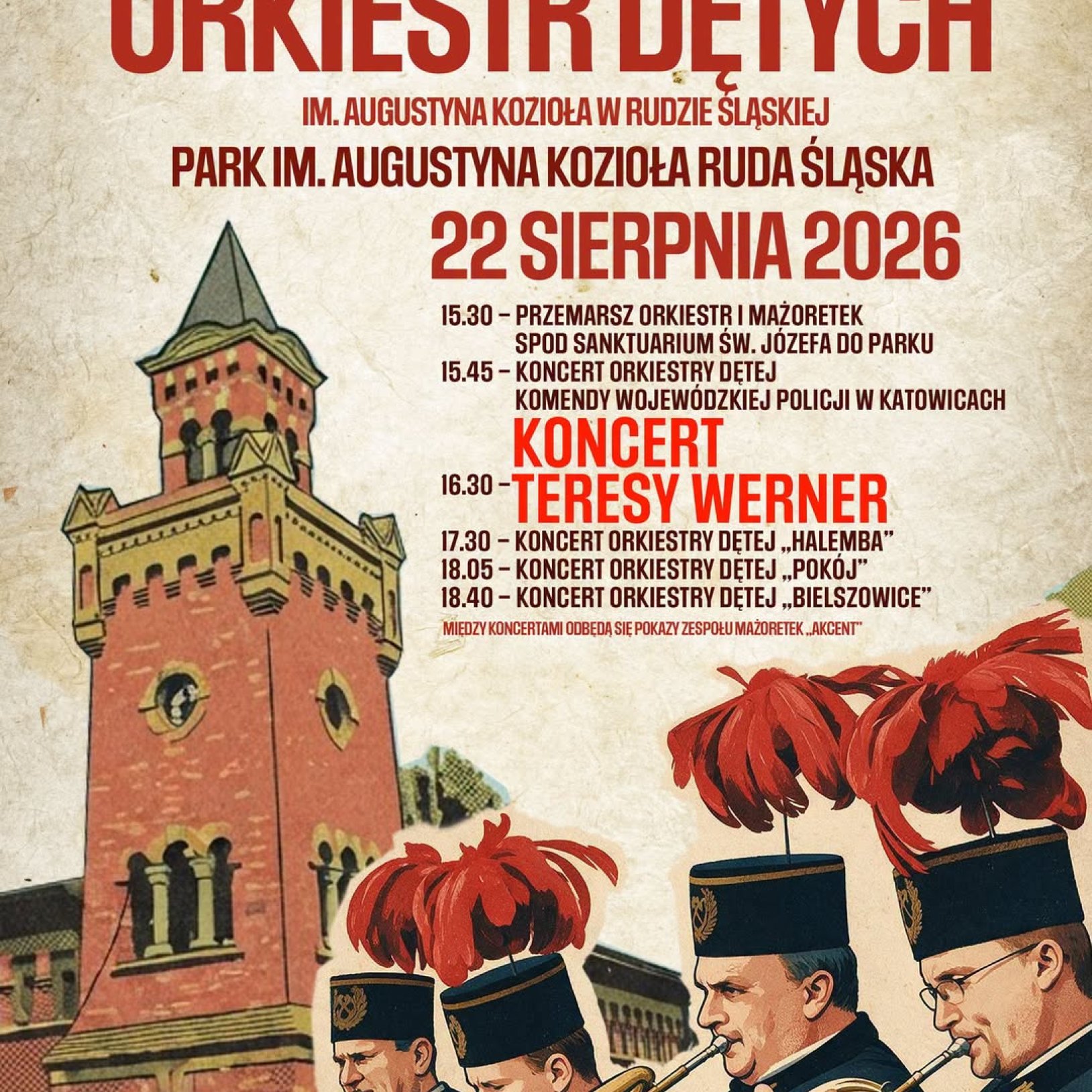 plakat festiwalu orkiestr dętych