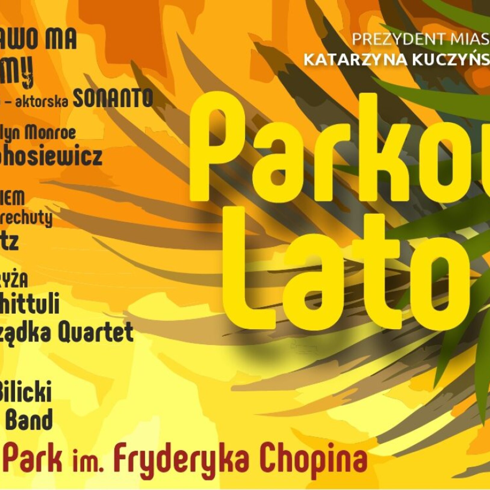 plakat parkowe lato