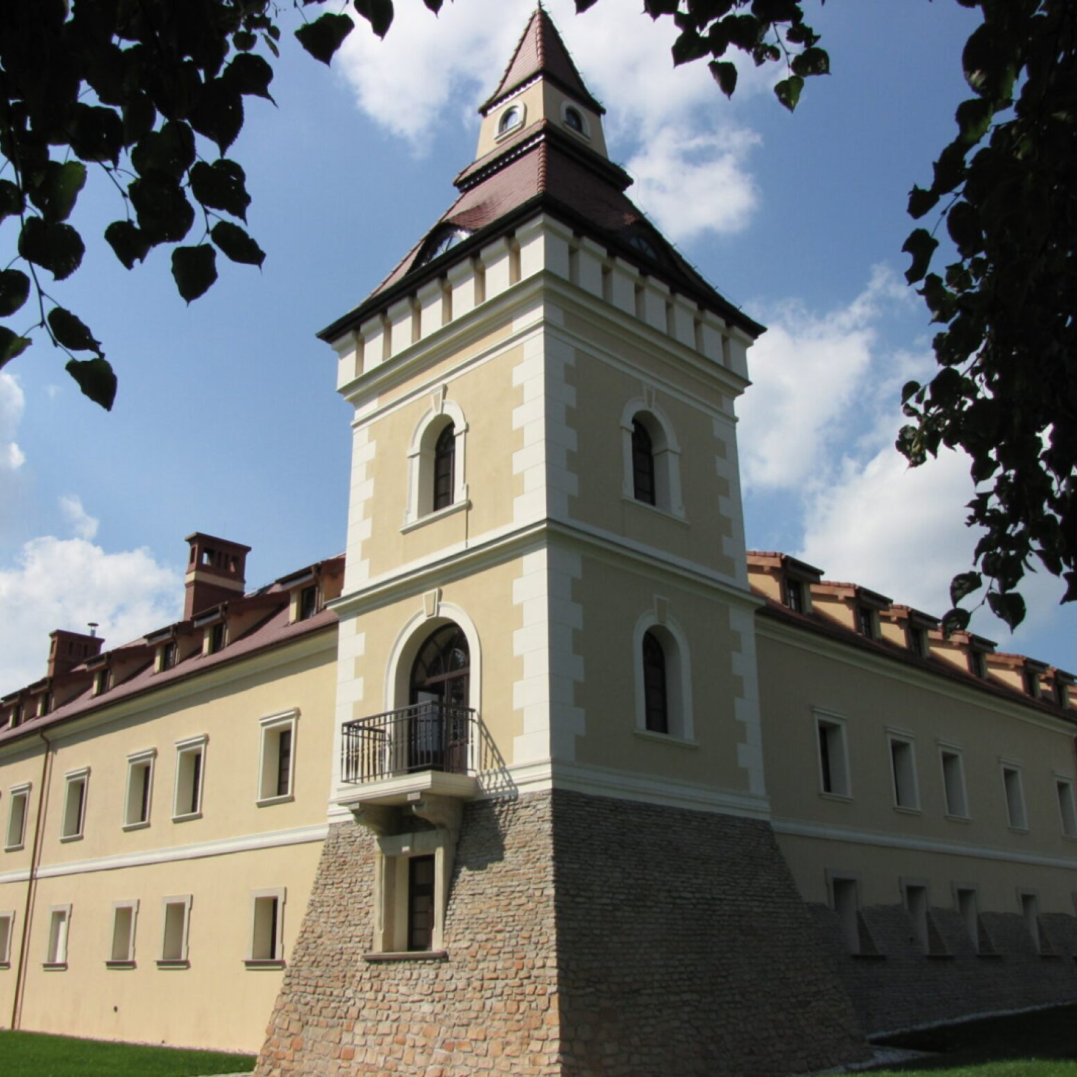 Widok na wieże zamkową