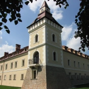 Widok na wieże zamkową