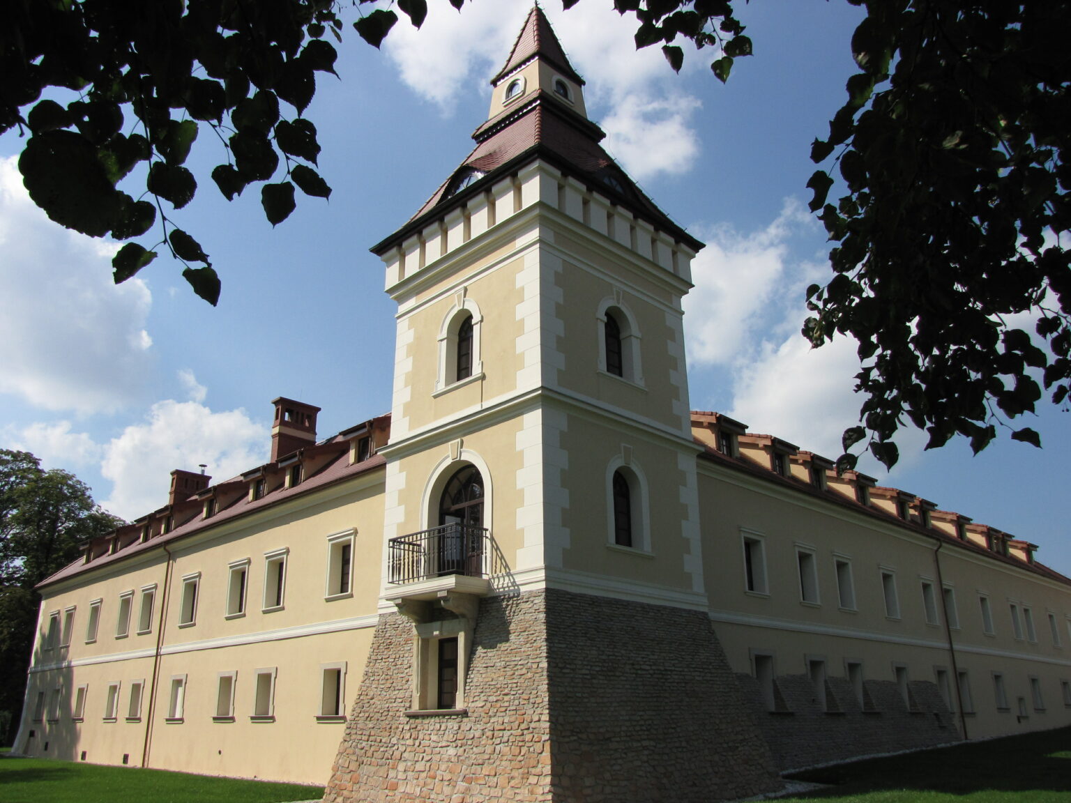 Widok na wieże zamkową