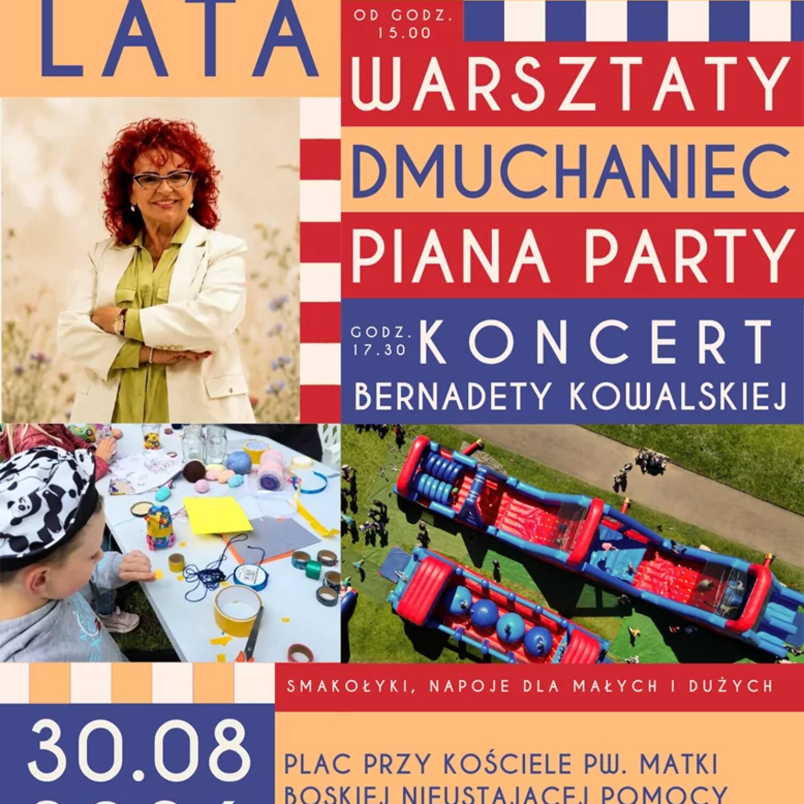 plakat przedstawiający komplet informacji o zakończeniu lata
