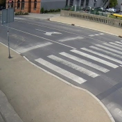 Zmiany przy przejściu na ulicy Częstochowskiej