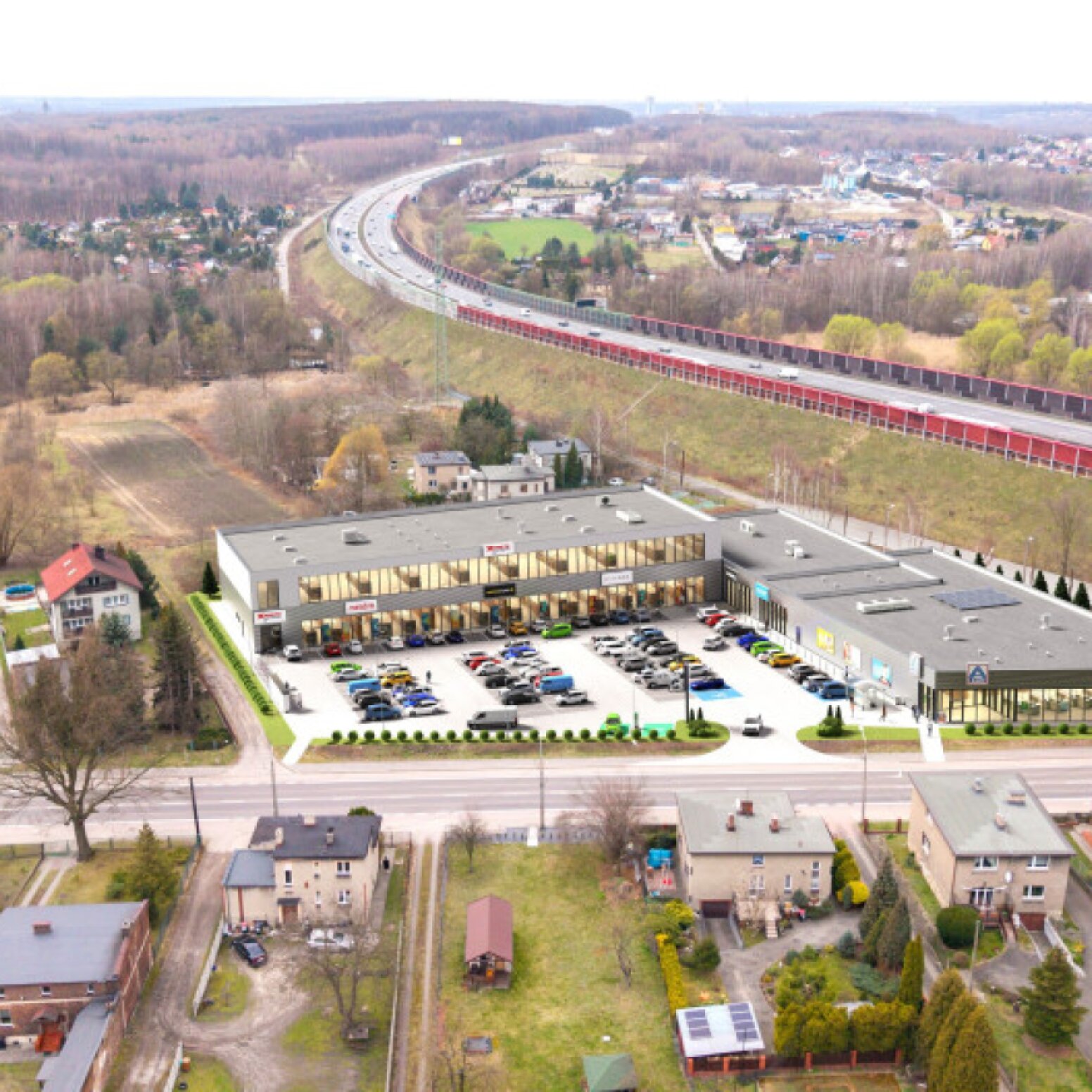 Wizualizacja centrum handlowego