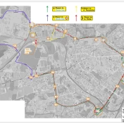 mapa objazdów podczas zamknięcia wiaduktu
