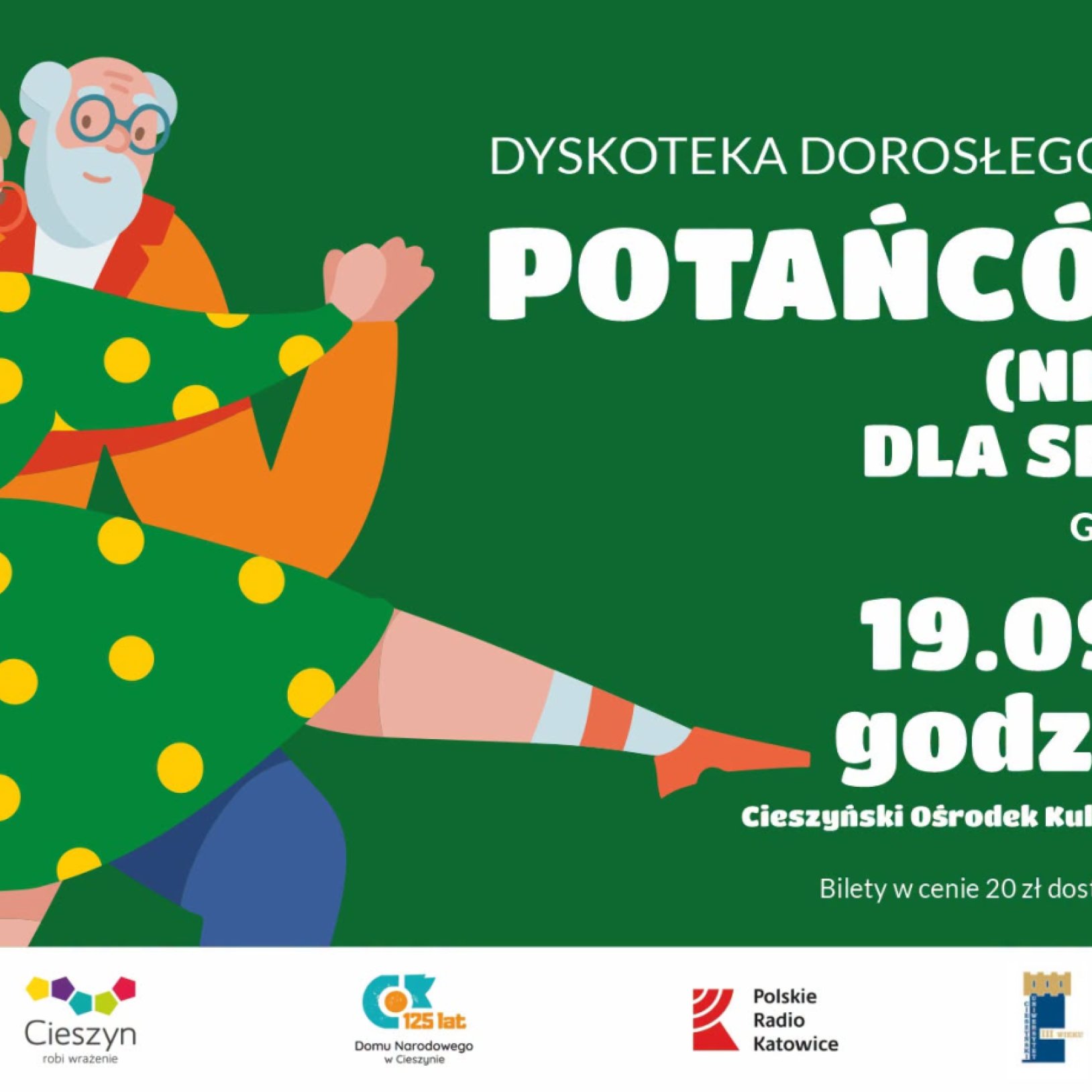 Starsi ludzie podczas tańca