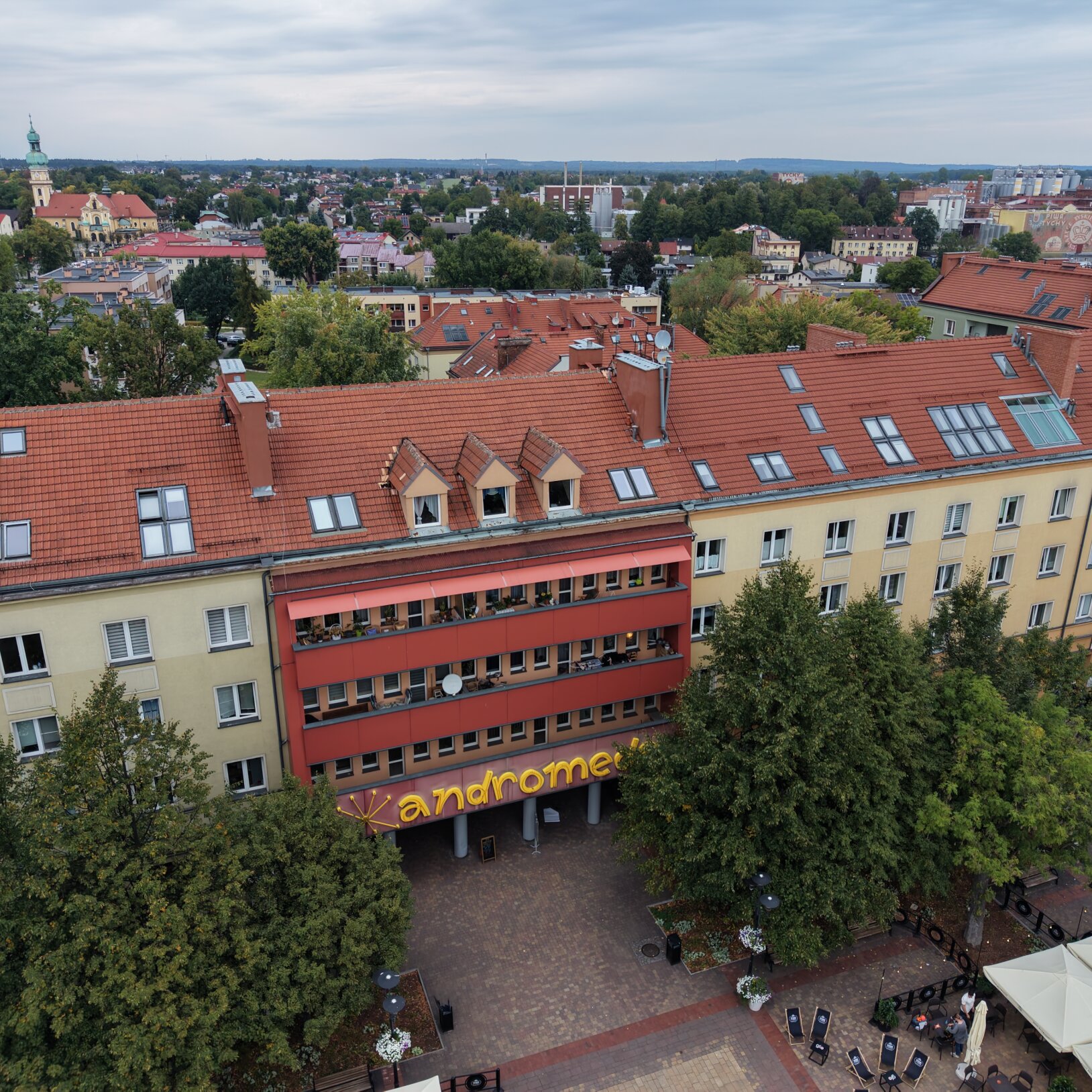 pasaż kultury andromeda widziany z powietrza