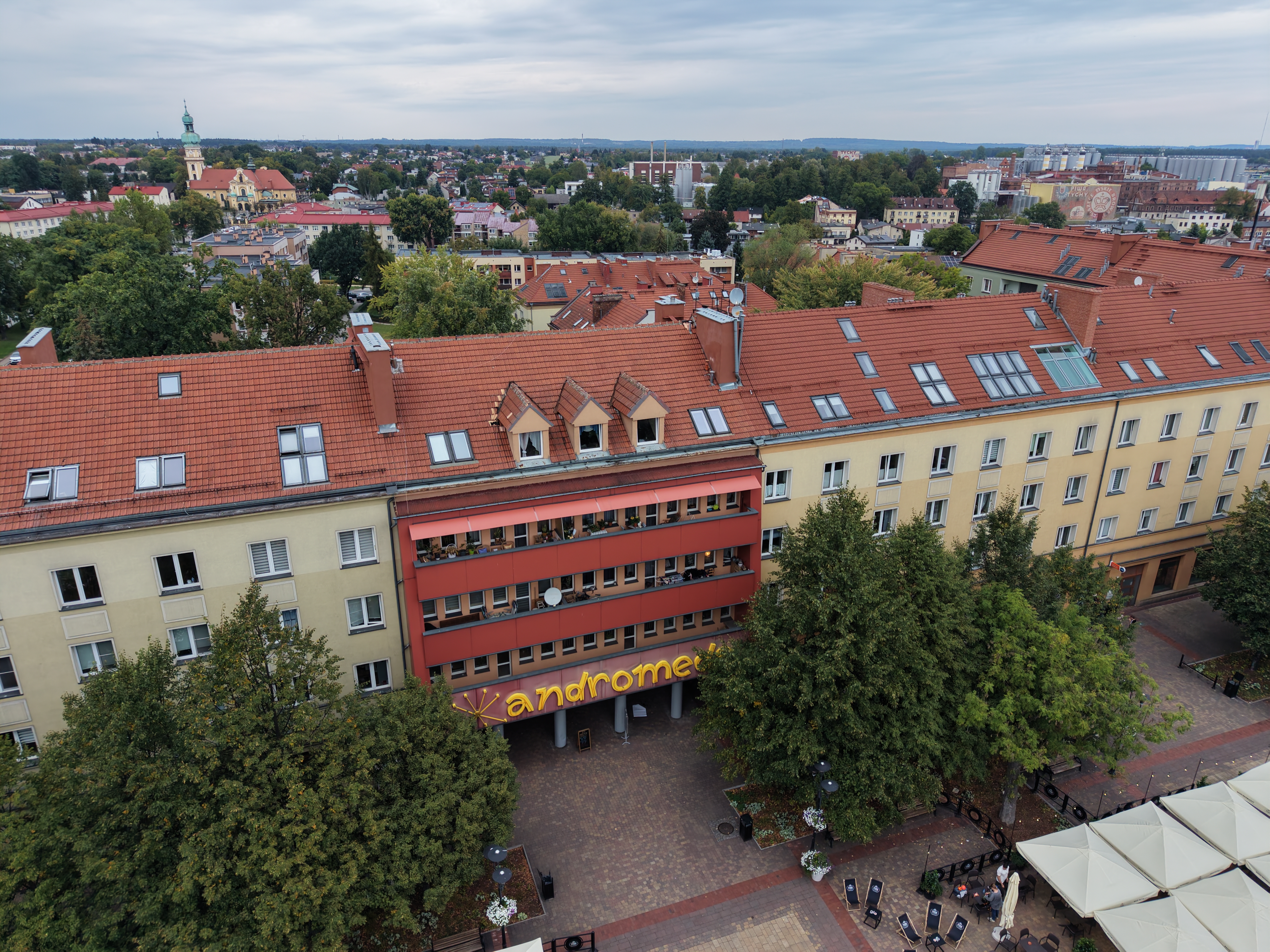 pasaż kultury andromeda widziany z powietrza