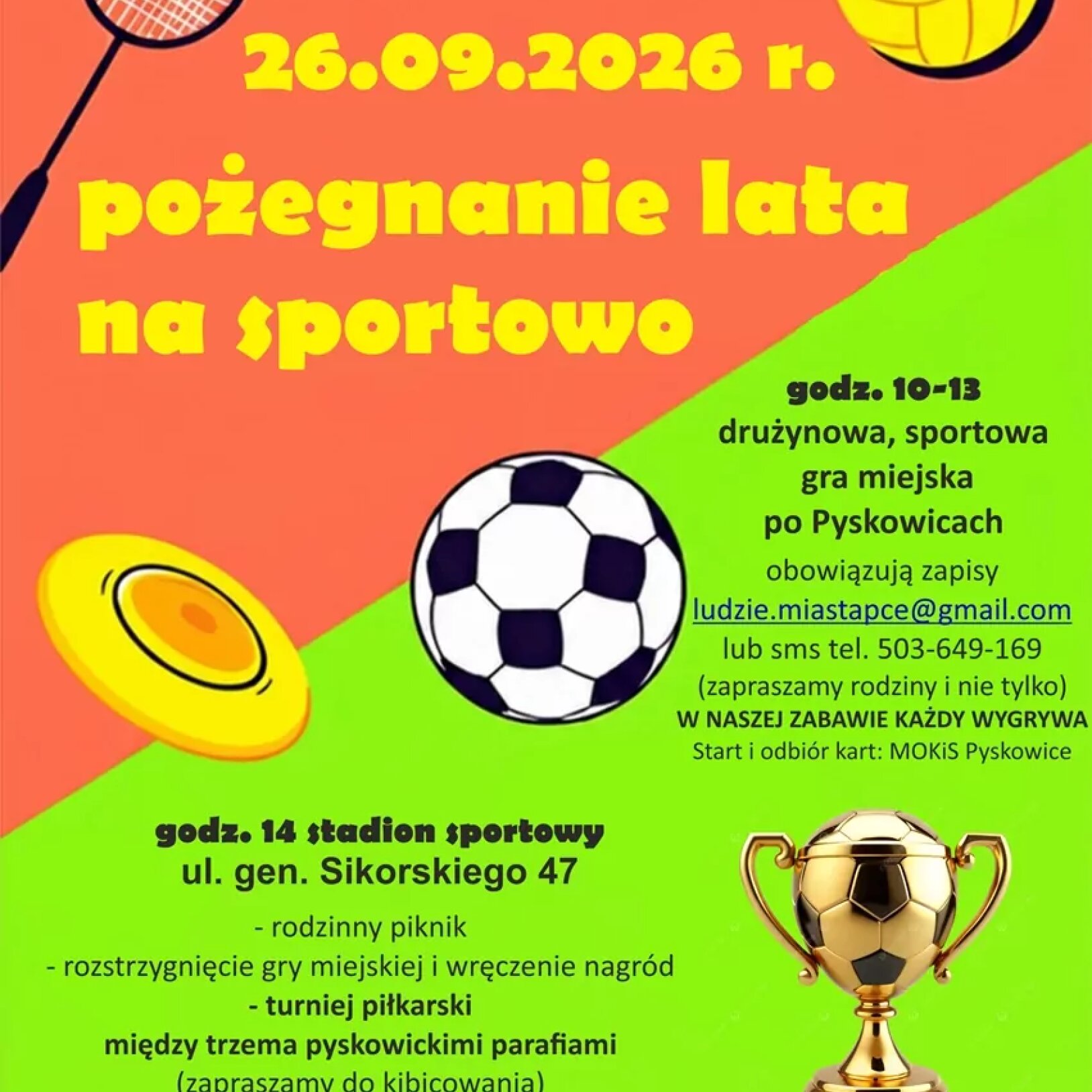 Pożegnanie lata na sportowo