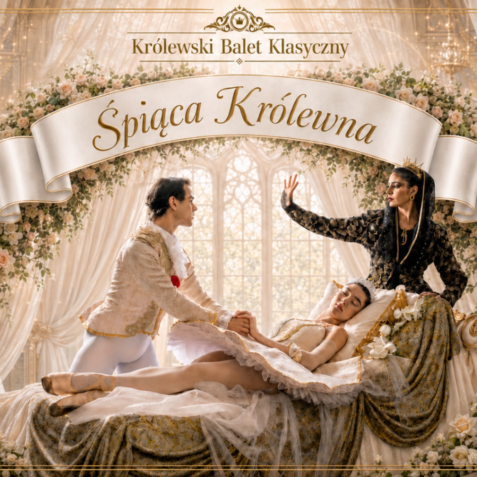 Plakat balety ,,Śpiąca Królewna