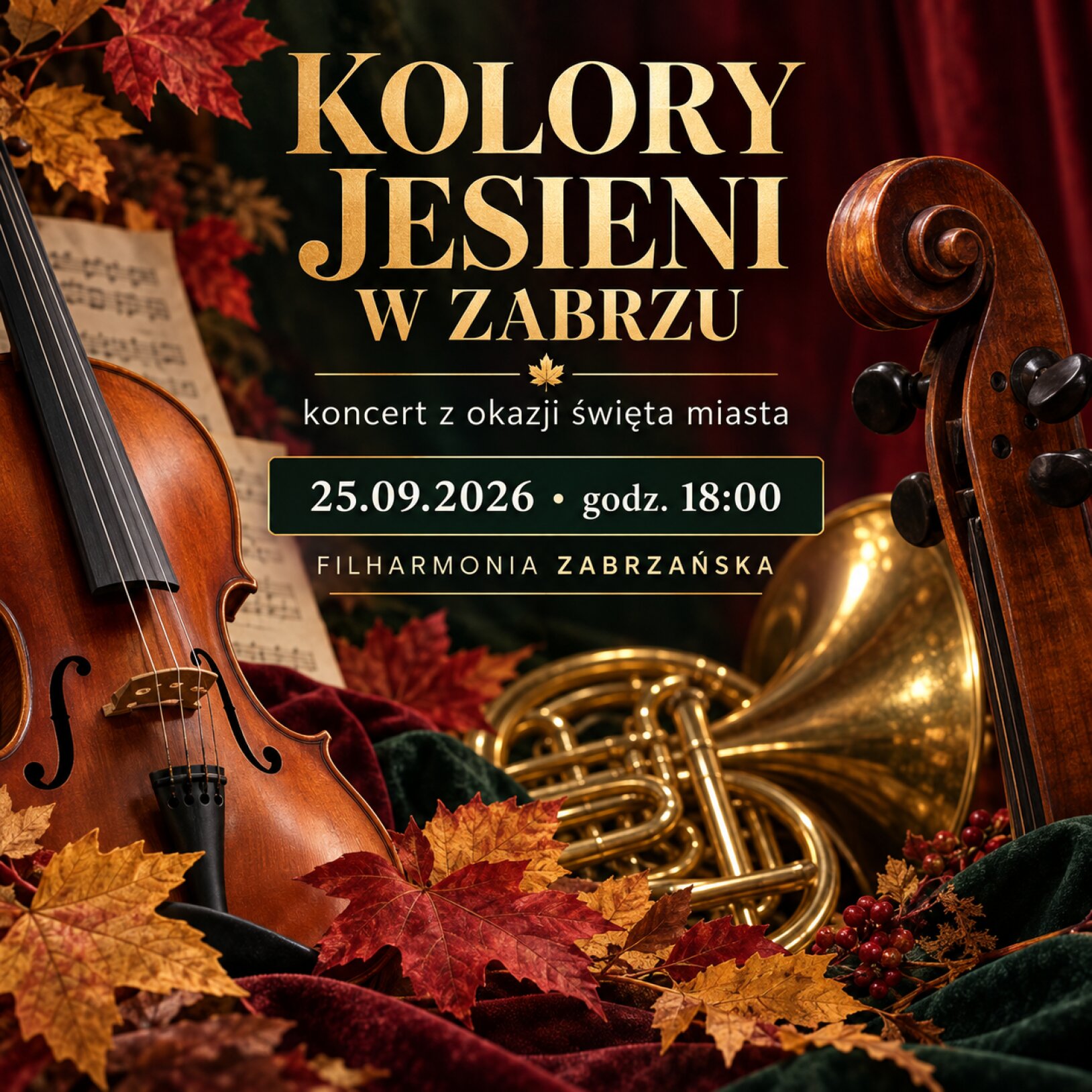 Kolory jesieni w Zabrzu – koncert z okazji święta miasta