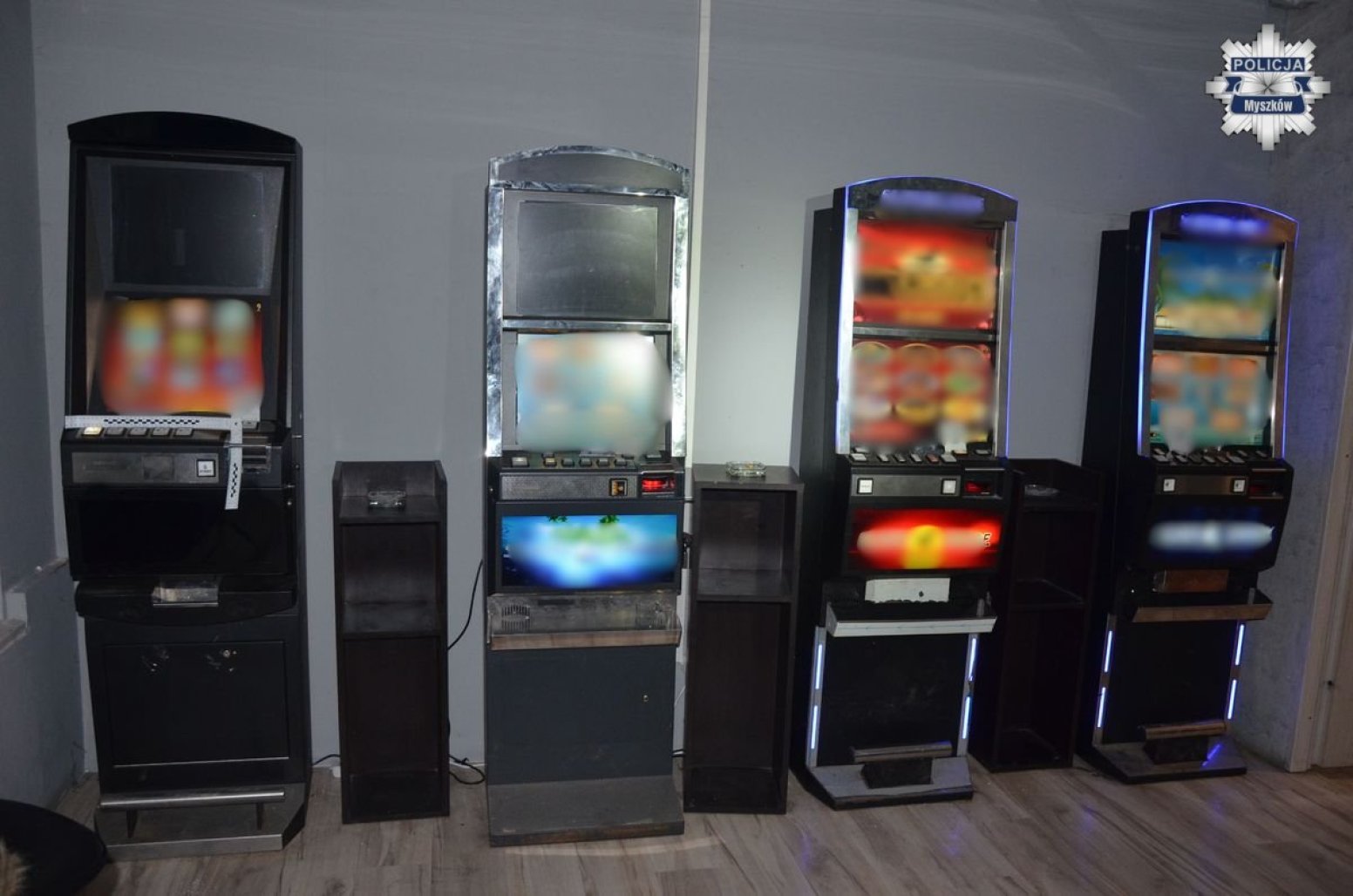Automaty do nielegalnych gier hazardowych - Komenda Powiatowa Policji w Myszkowie