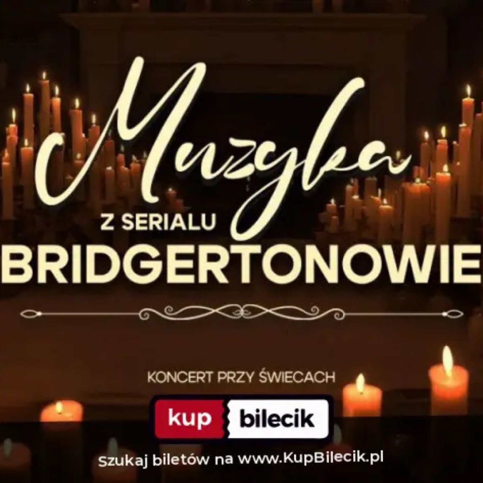 Opis wydarzenia na tle wielu, zapalonych świec