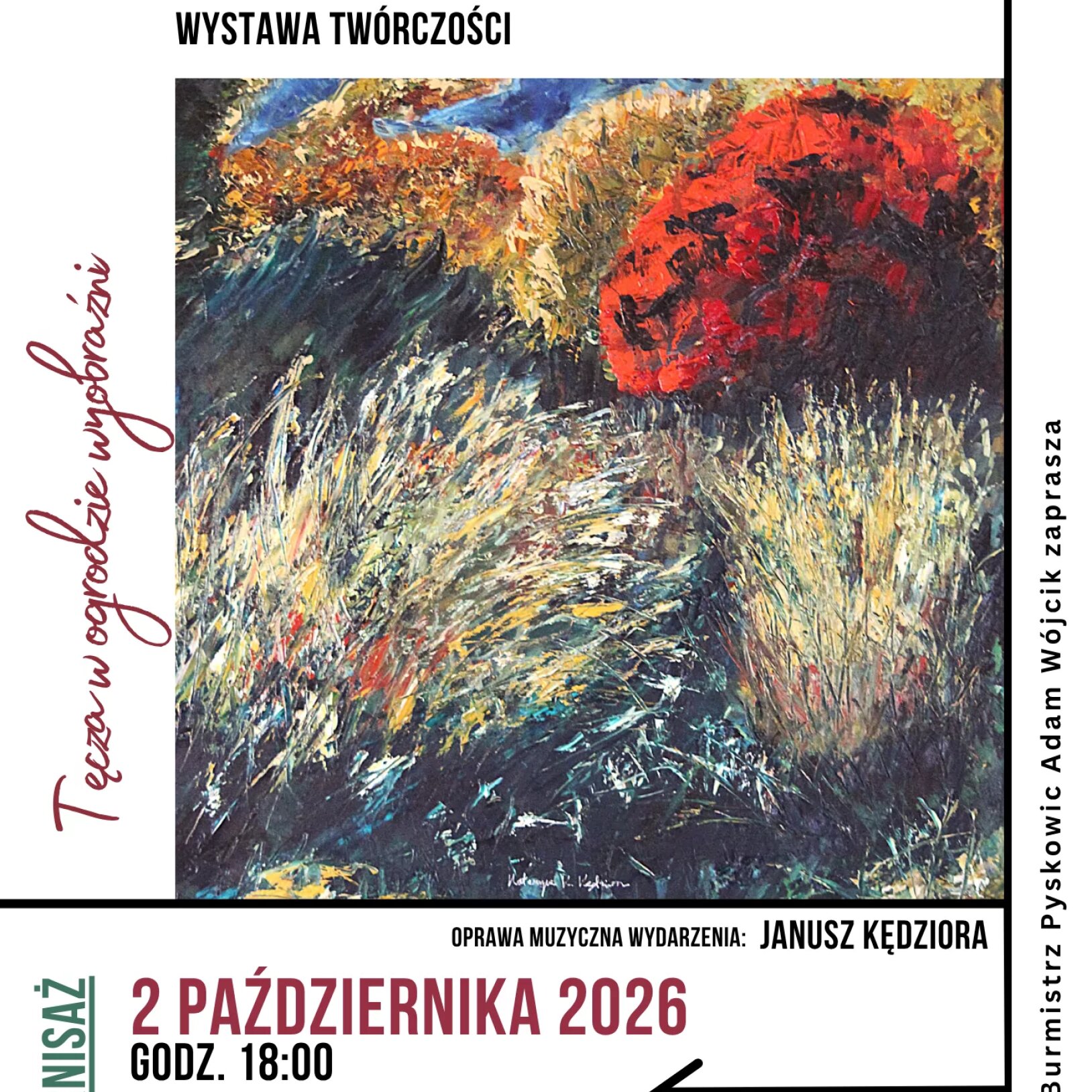 plakat Katarzyna Kokot-Kędziora – wystawa twórczości