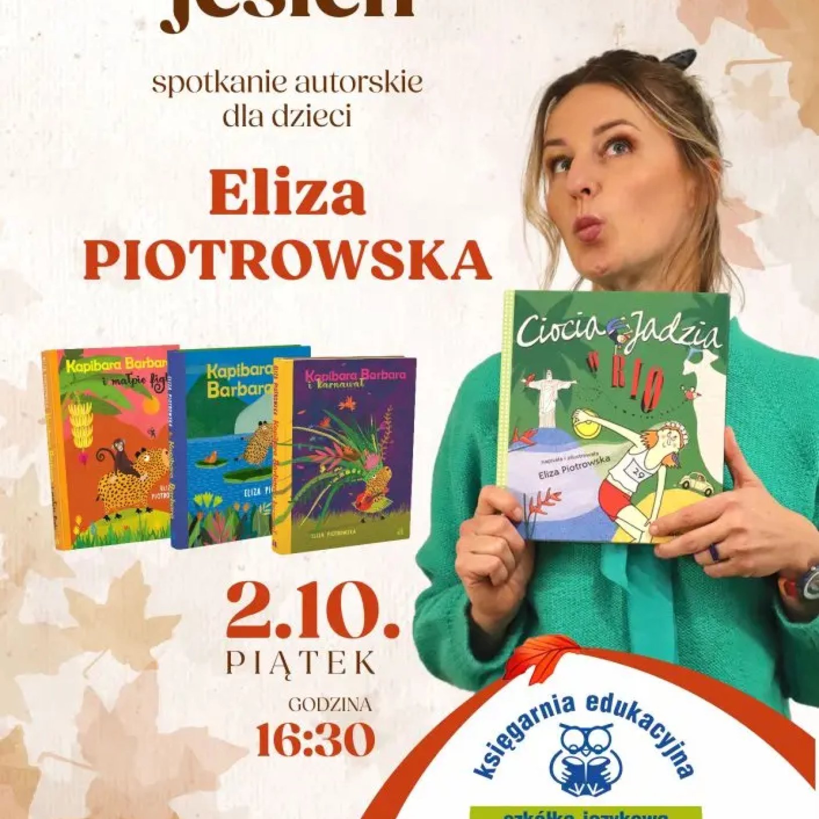 Zaczytana jesień – spotkanie autorskie dla dzieci