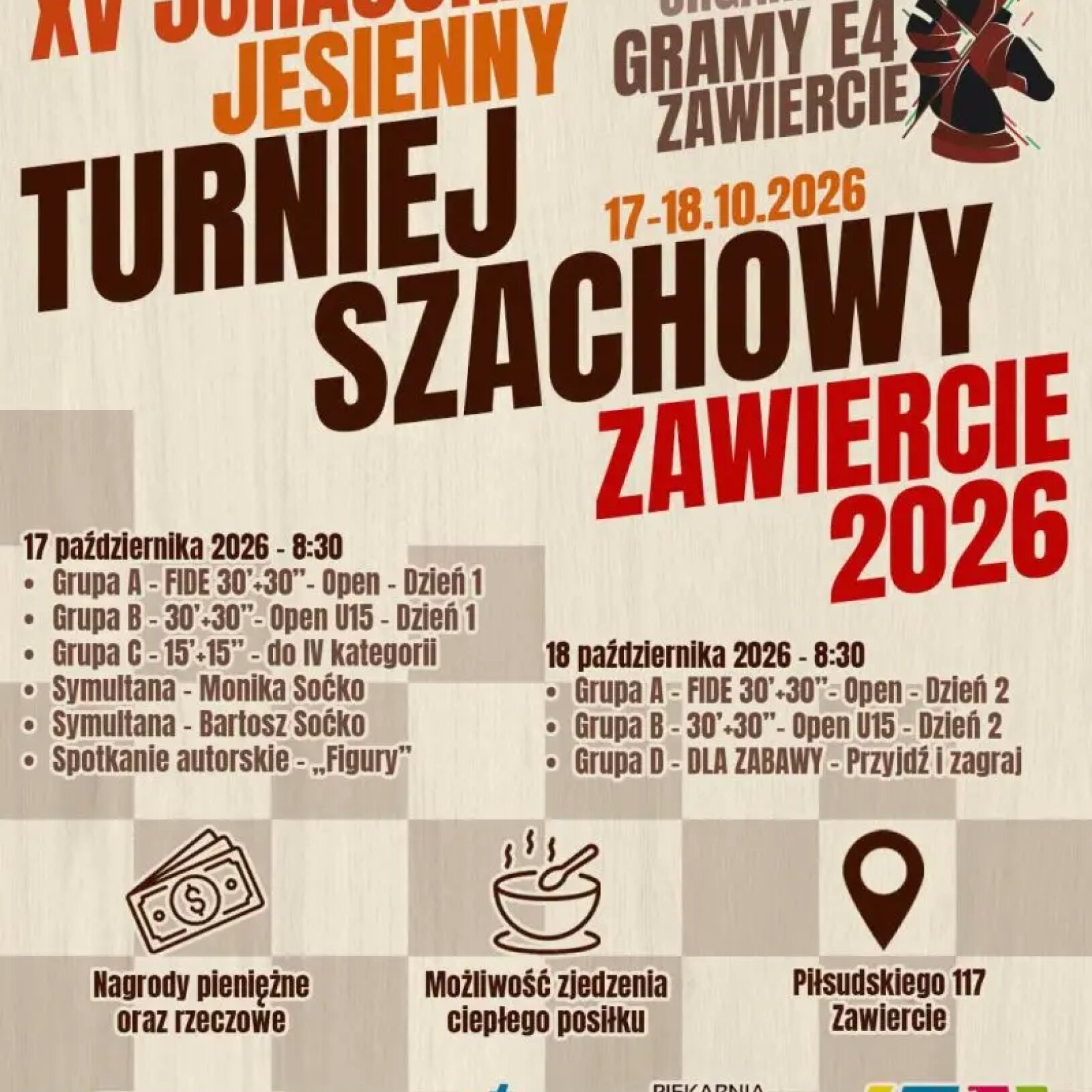 Jurajski Jesienny Turniej Szachowy w Zawierciu