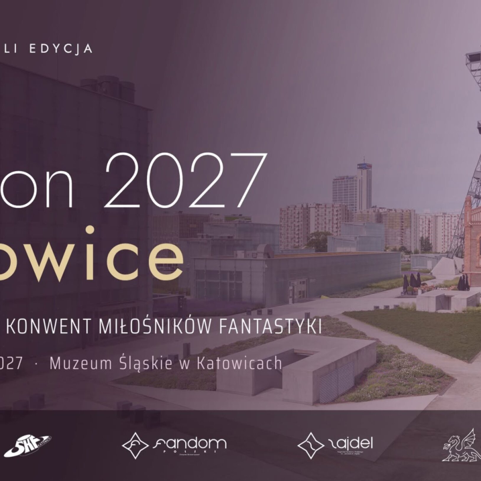 plakat Polcon 2027 w katowicach