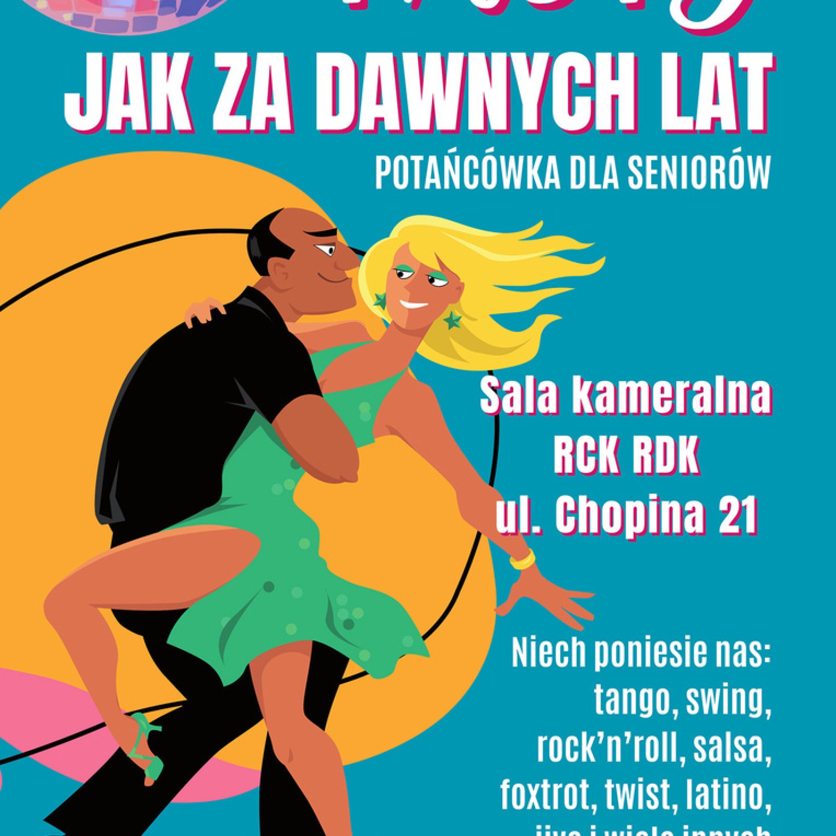 Fajfy jak za dawnych lat - podwieczorek taneczny dla seniorów