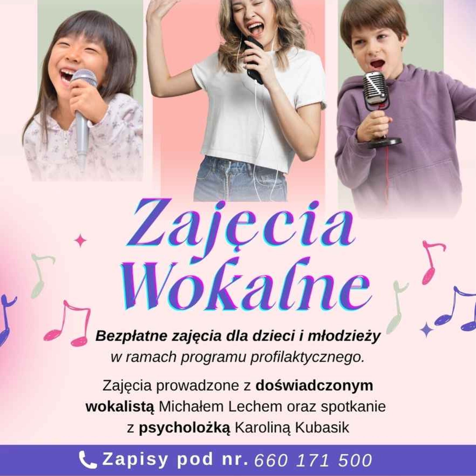Bezpłatne Zajęcia Wokalne