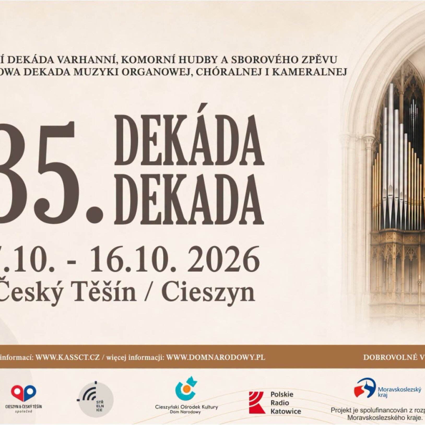 35. Międzynarodowa Dekada Muzyki Organowej, Chóralnej i Kameralnej