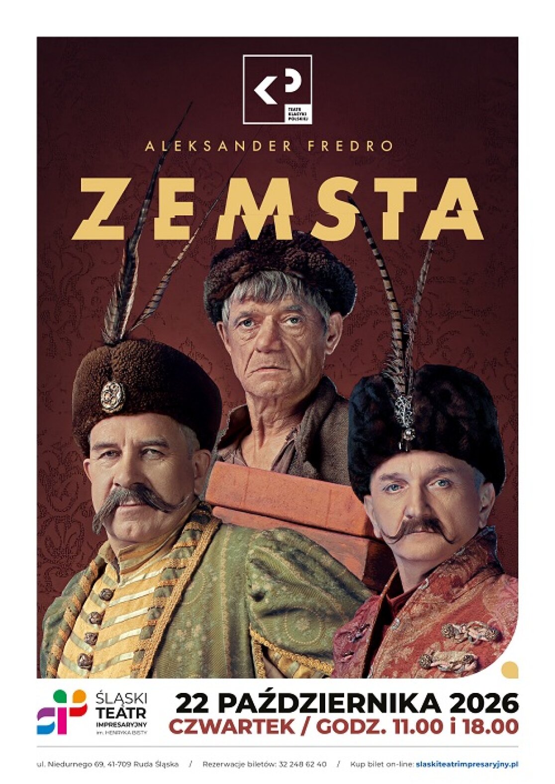 ZEMSTA - komedia Aleksandra Fredry w wykonaniu Teatru Klasyki Polskiej