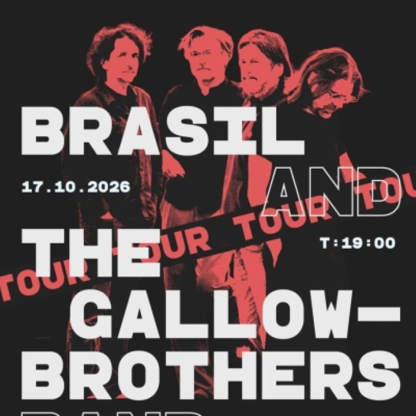 plakat koncertu Brasil & the Gallowbrothers Band