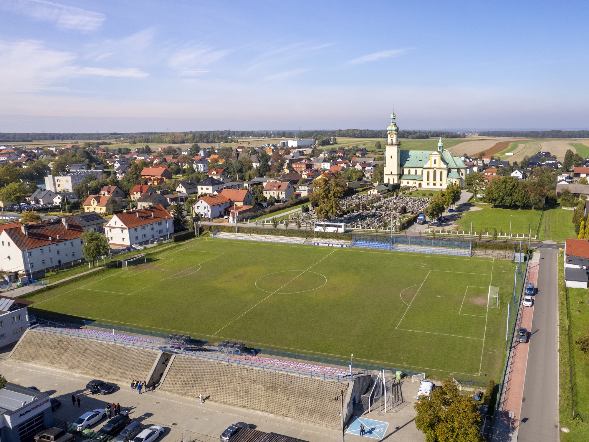 Kompleks nowych boisk przy ul. Fizyków powstanie nieopodal stadionu piłkarskiego Carbo Gliwice